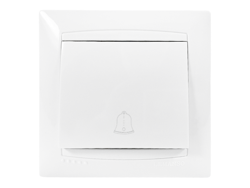 Кнопка дзвінка Сакура біла LMR1010 Лємансо