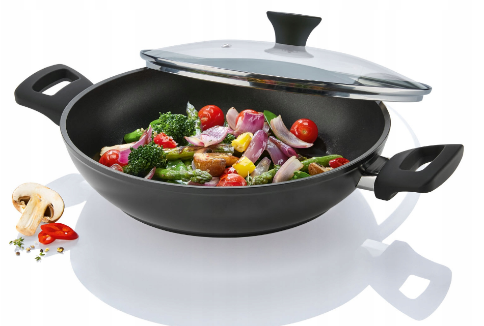 Сковорода Ernesto сервірувальна 28 см, алюміній, з двома ручками, фото 1