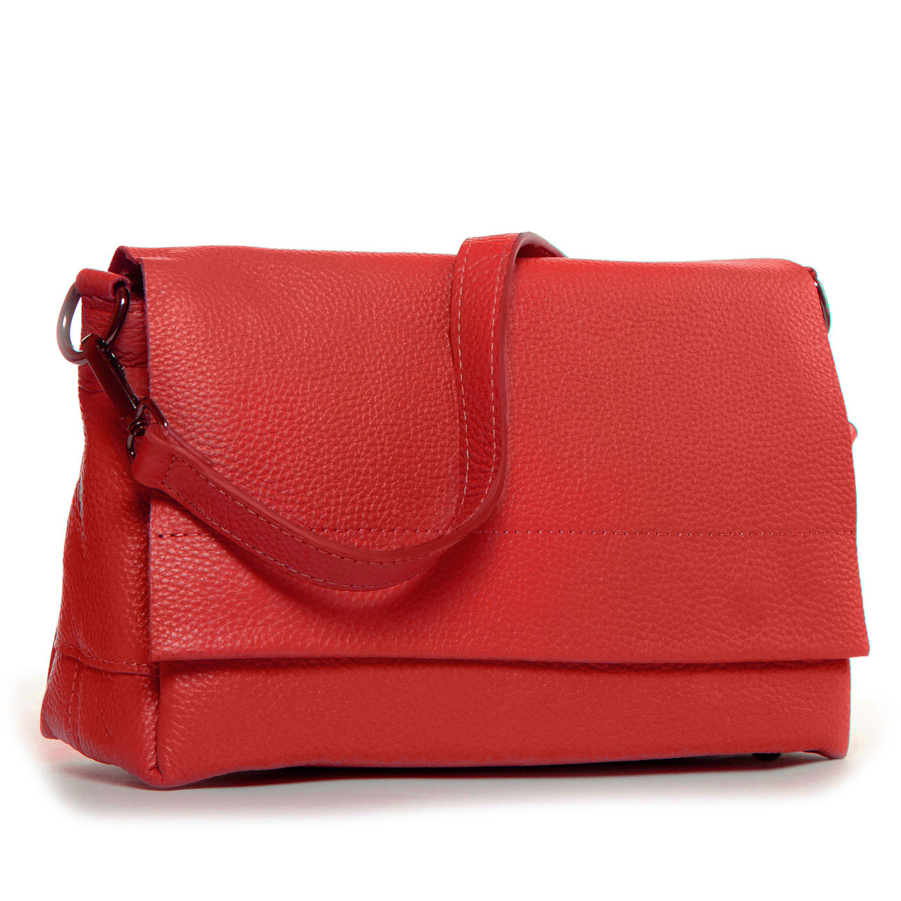 Сумка клатч жіноча шкіряна маленька червона на плече модна три відділи та кишені Alex Rai BM 99105