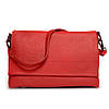 Сумка клатч жіноча шкіряна маленька червона на плече модна три відділи та кишені Alex Rai BM 99105, фото 6