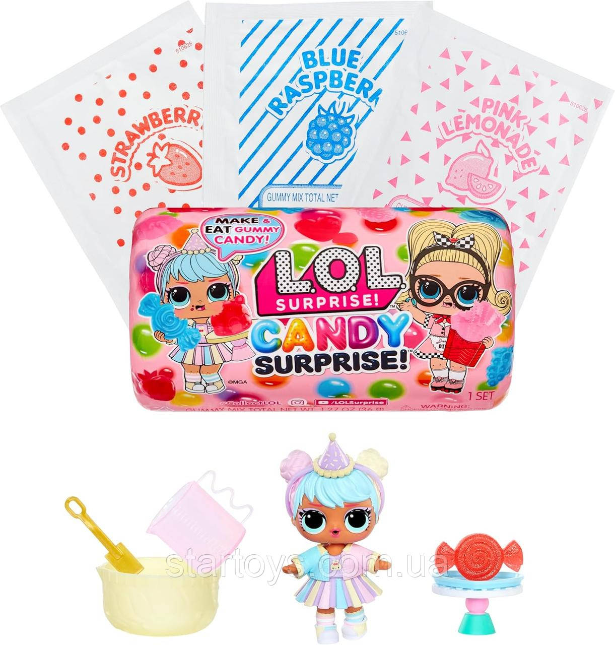 Ігровий набір Lol Surprise Candy Tot Doll із DIY Candy Maker зроби свої цукерки 510628