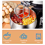 Потужний Кухонний комбайн Rainberg 3800Вт Планетарний міксер Тістоміс чаша 5л Кухонна машина, фото 9