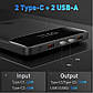 Зовнішній акумулятор Baseus Blade Power Digital Display Fast Charging Power bank 20000mAh 100W Black, фото 5