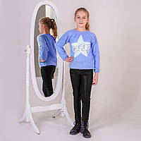 Светр для дівчинки ошатний SmileTime Golden Star, блакитний