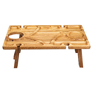 Менажниця винний столик 50*30*18 см дуб