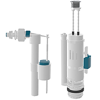 Комплект дворівневої арматури 3/6 л з клапаном бокової подачі води 1/2" NOVA 4140N