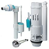 Комплект дворівневої арматури 3/6 л з клапаном бокової подачі води 1/2" NOVA 4140N, фото 3