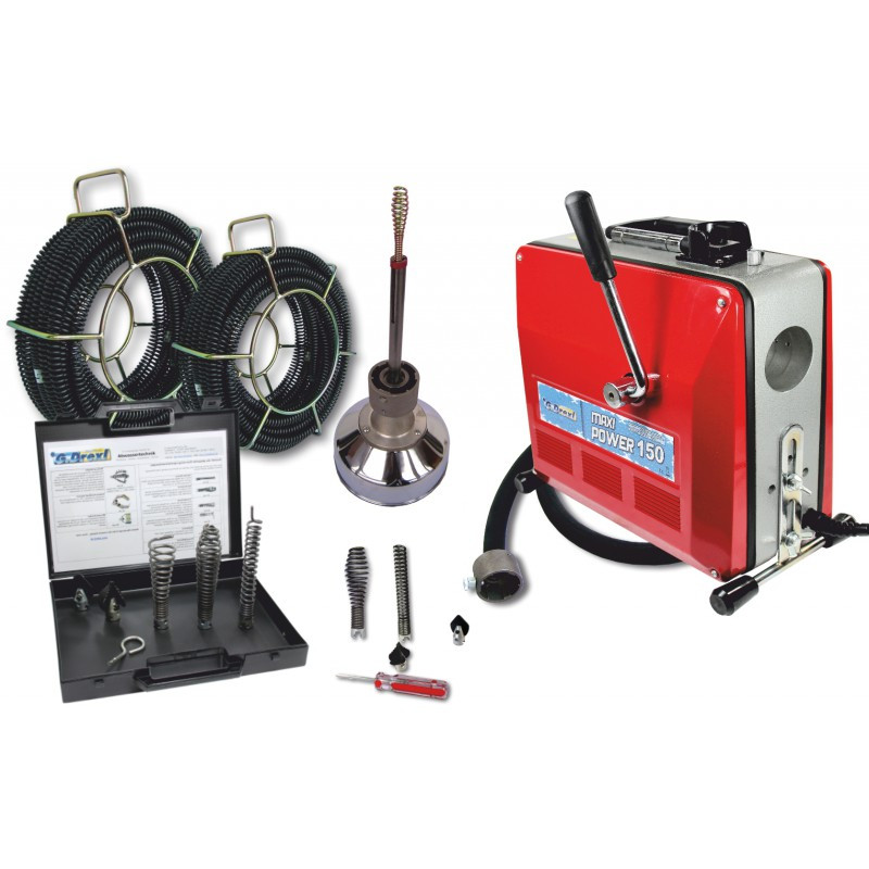 Секційна машина G.Drexl Maxi-Power 150 комлект 16/22 мм для прочищення каналізації, фото 1