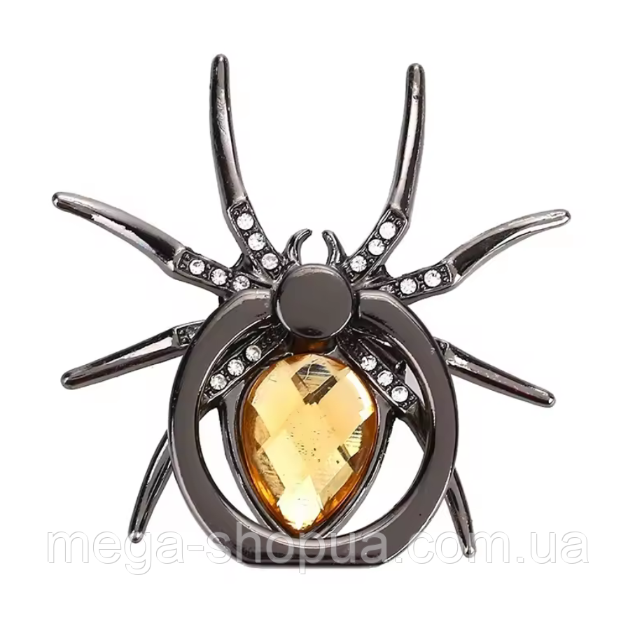 Кільце-тримач металевий попсокет "Павук" для телефону, підставка для смартфона DS11-4, фото 1