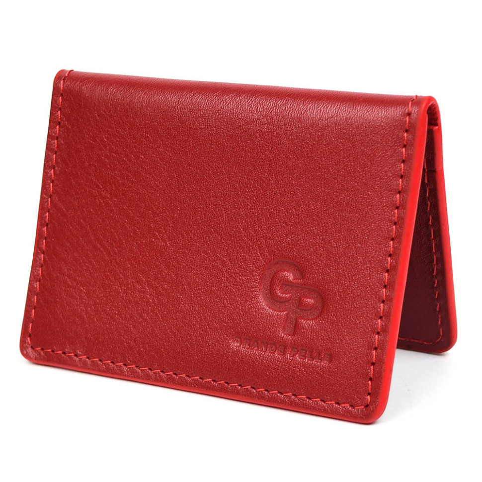 Обкладинка на ID паспорт з відділами для карт Grande Pelle 206660 гладка Наппа, фото 1