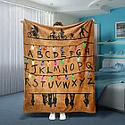 Плюшевий плед ковдра покривало Дуже дивні справи Stranger Things, фото 3