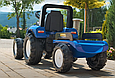 Дитячий трактор на педалях з причепом Falk 3090B NEW HOLLAND (колір - синій), фото 4