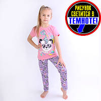Дитячий домашній комплект для дівчаток "Панда", Піжама для дівчинки "Панда"