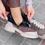 Черевики з поєднанням шкіри та замші для комфортного стилю, фото 3