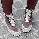 Черевики з поєднанням шкіри та замші для комфортного стилю, фото 2