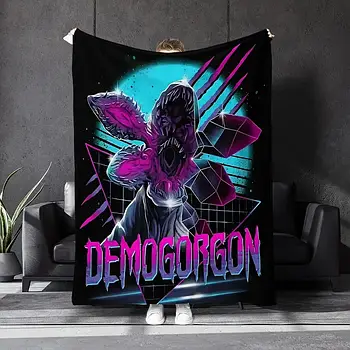 Плюшевий плед ковдра Демогоргон Дуже дивні справи Stranger Things Demogorgon 150х200 см