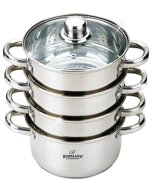 Пароварка - Мантоварка 6,5 л 26 см Bohmann BH-3218