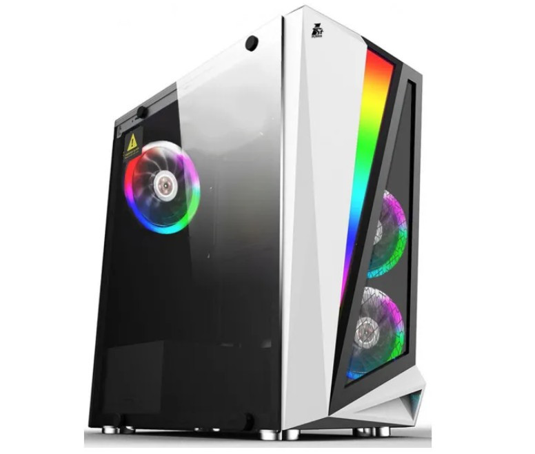 Корпус 1stPlayer R5-3R1-WH Color LED White без БЖ