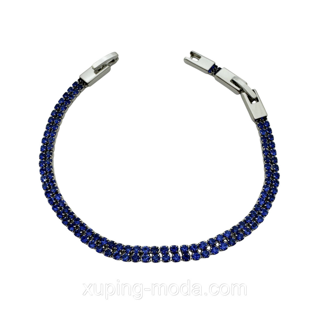 19 см х 5 мм. Браслет ксюпінг. Родій, фото 1