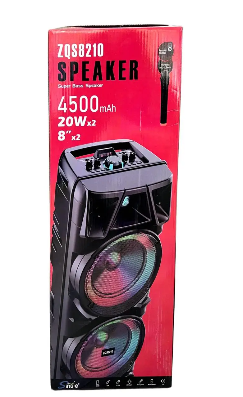 Колонка музична портативна Bluetooth ZQS8210 8175 (4)