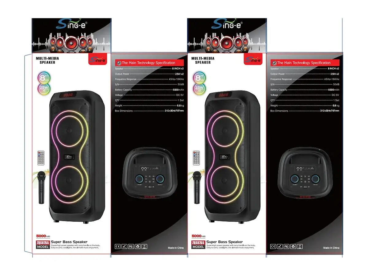 Колонка музична портативна Bluetooth ZQS8255 6493 (3), фото 1