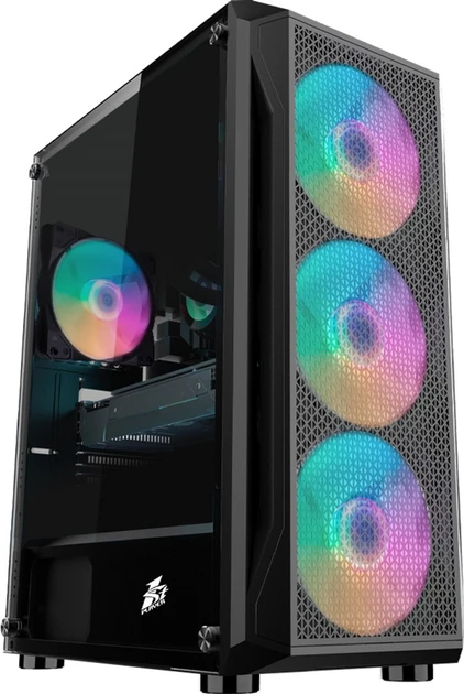 Корпус 1stPlayer X5-3G6P-1G6 Black без БЖ