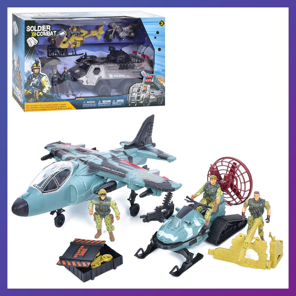 Дитячий ігровий набір військовий транспорт 81-59FG з фігурками солдатами, фото 1