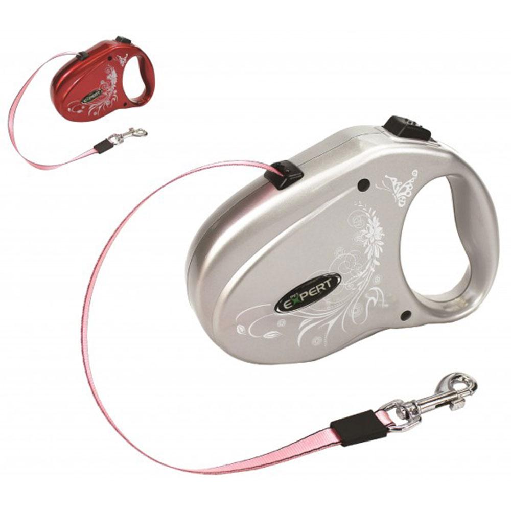 Рулетка-повідець для собак TatraPet Expert, стрічка 3 м, до 15 кг (*), фото 1