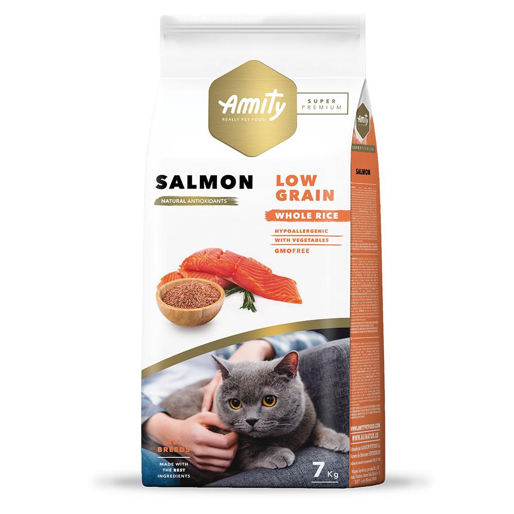 Сухий корм для дорослих котів AMITY Super Premium Cat Salmоn , з лососем, 7 кг (*)