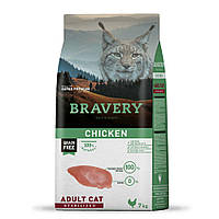 Сухий корм для стерилізованих котів BRAVERY Chicken Adult Cat Sterilized, з куркою 7 кг (*)
