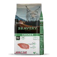 Сухий корм для дорослих котів BRAVERY Chicken Adult Cat, з куркою 7 кг (*)