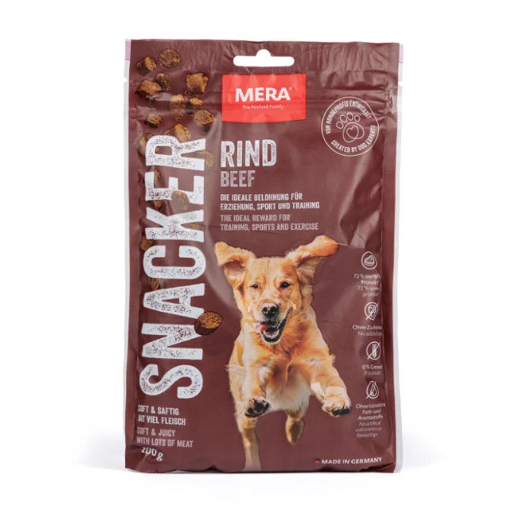 М’які снеки для собак з яловичиною MERA Snacks Snacker Rind, 200 г (*)