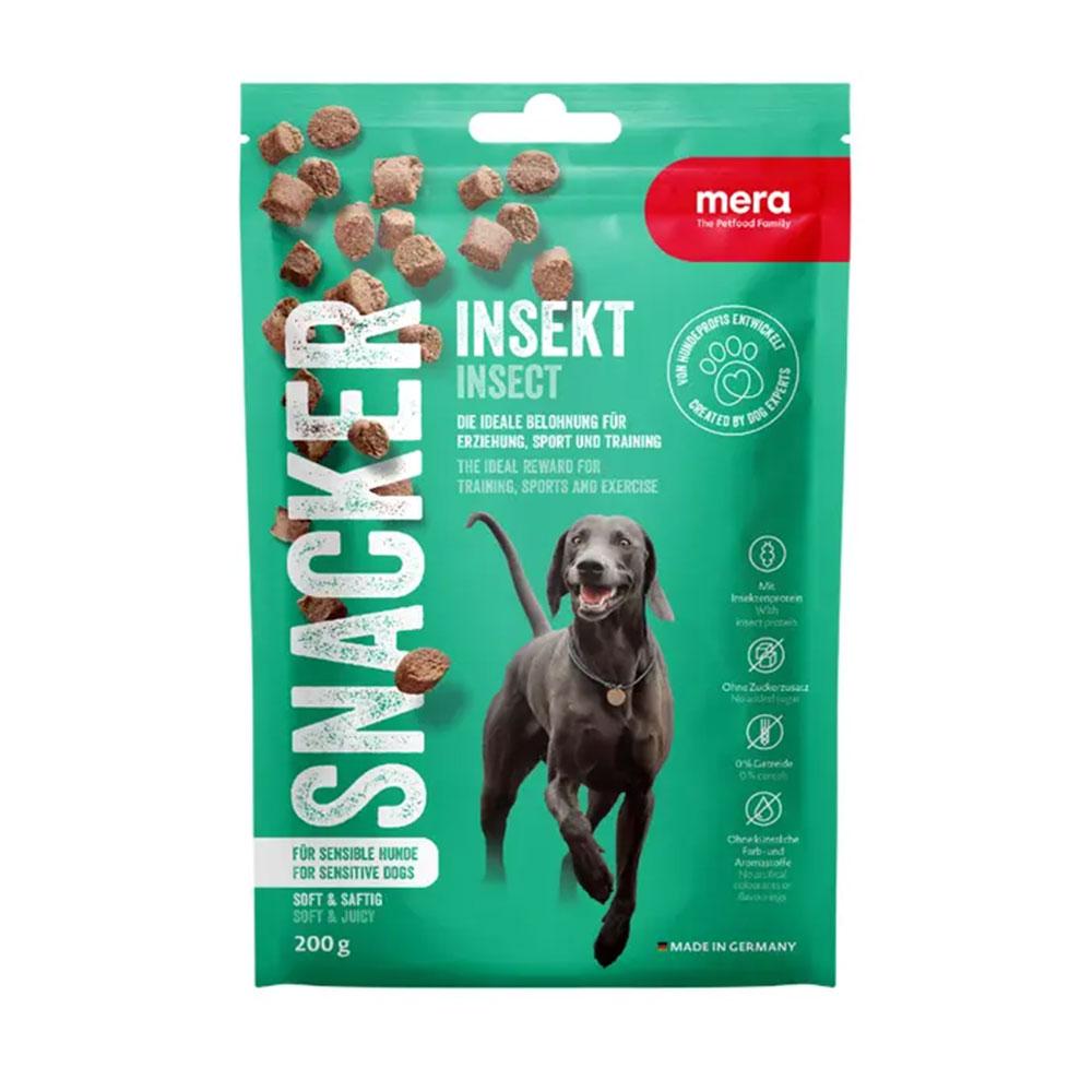 М’які напіввологі снеки для собак з білком комах MERA Snacks Snacker Insect, 200 г (*)