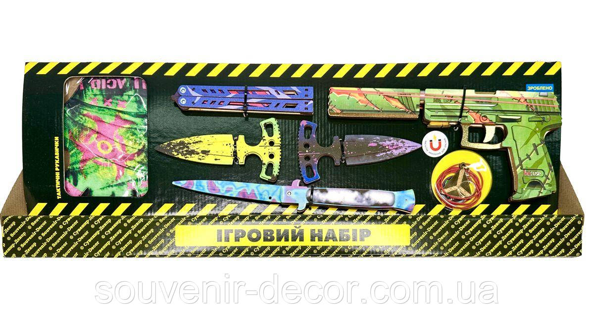 Мега набір дерев'яних іграшок BIG-Бокс "SUTURE" з STANDOFF 2, іграшкова зброя, фото 1