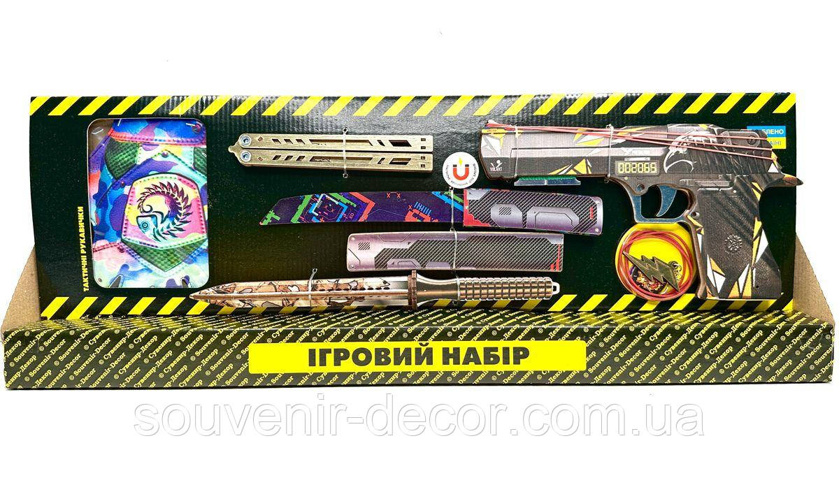 Мега набір дерев'яних іграшок BIG-Бокс "PREDATOR" з STANDOFF 2, іграшкова зброя, фото 1