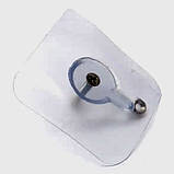 Настінний самоклейний гачок тримач кріплення для картин рамок і полиць без свердління регульований 12 мм, фото 9