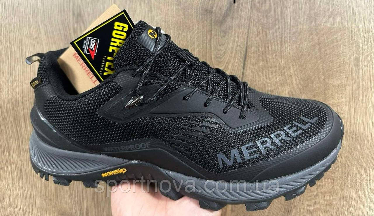 Чоловічі кросівки демісезон Merrell ТЕРМО водовідштовхувальна тканина чорний р.р. 41,42,44,46