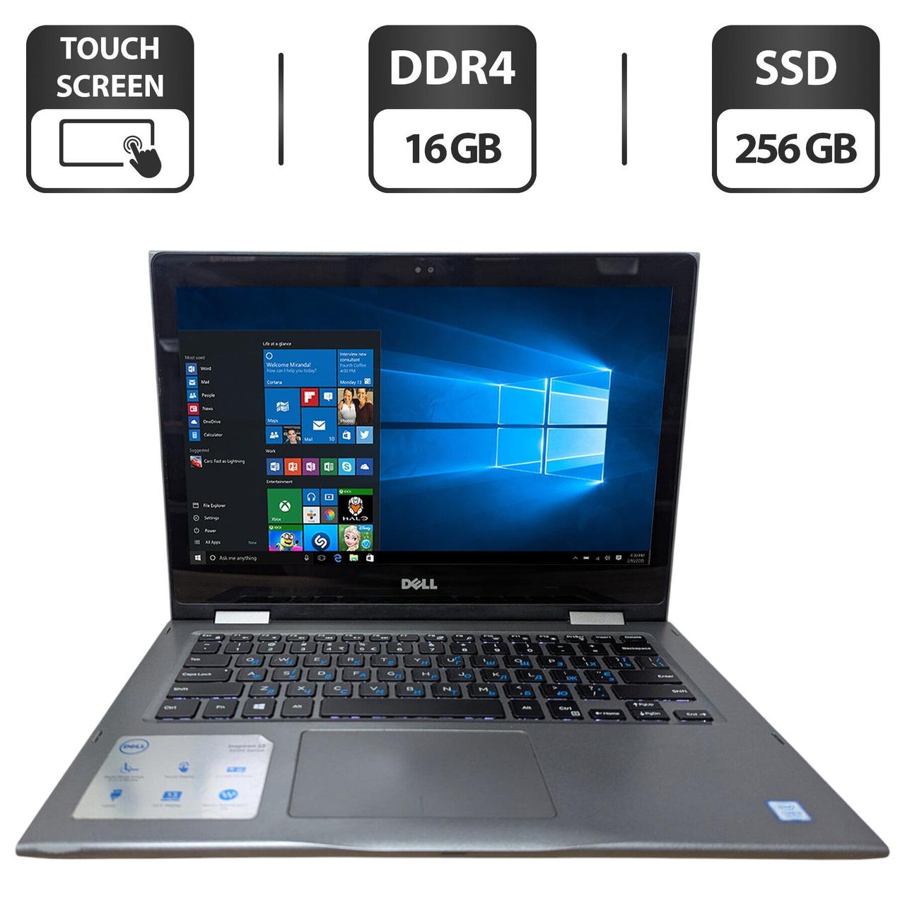 Ультрабук Б-клас Dell Inspiron 13 5000 P69G/ 13.3" 1920x1080 Touch/ i5-8250U/ 16GB RAM/ 256GB SSD/ UHD 620