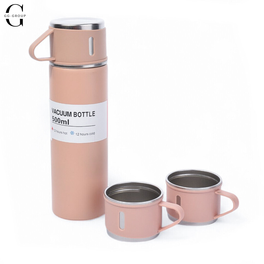 Термос із вакуумною ізоляцією та 3 чашками 500 мл