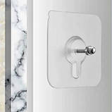 Настінний самоклейний гачок тримач кріплення для картин рамок і полиць без свердління регульований 12 мм, фото 5