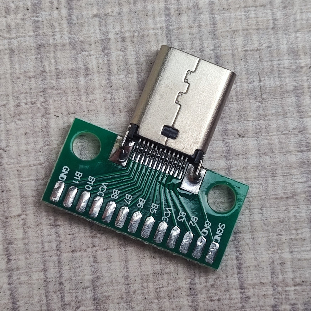 Макетна плата USB 3.1 Type-C мама SMD