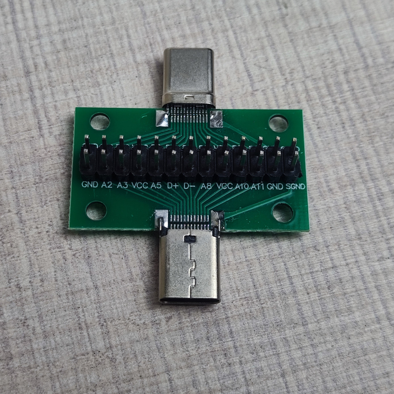 Макетна плата USB 3.1 Type-C папа-мама штирьовий роз'єм 24Pin