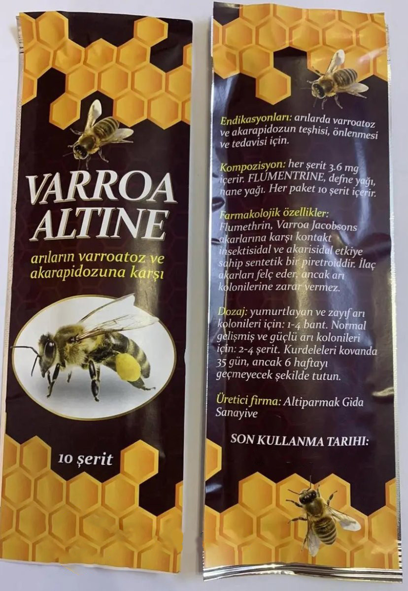 Варроа Альтіне 10 смужок, Туреччина