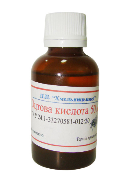 Оцтова кислота, 50 мл, Україна