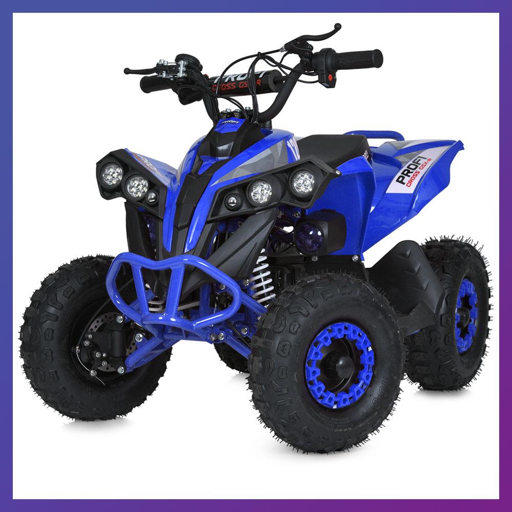 Квадроцикл електричний з мотором 1200W Profi E-XBW-1200-4 (MP3) для дітей від 6 років Синій, фото 1