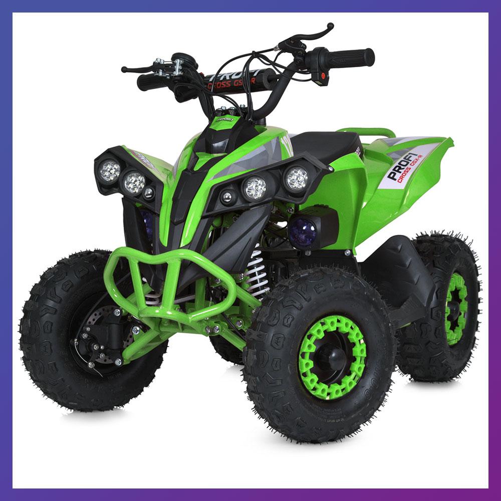 Квадроцикл електричний з мотором 1200W Profi E-XBW-1200-5 (MP3) для дітей від 6 років Зелений, фото 1