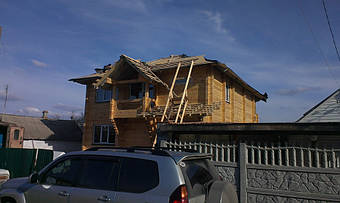 Сруб деревянный Днепропетровск п.Шевченко  5