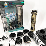 Машинка для стрижки чоловіча VGR V-106, Гострі професійні машинки для стрижки волосся PL-31, фото 10