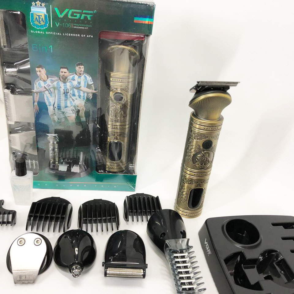Машинка для стрижки чоловіча VGR V-106, Гострі професійні машинки для стрижки волосся PL-31, фото 1