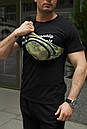 Чоловіча бананка камуфляжна зеленого кольору, фото 4